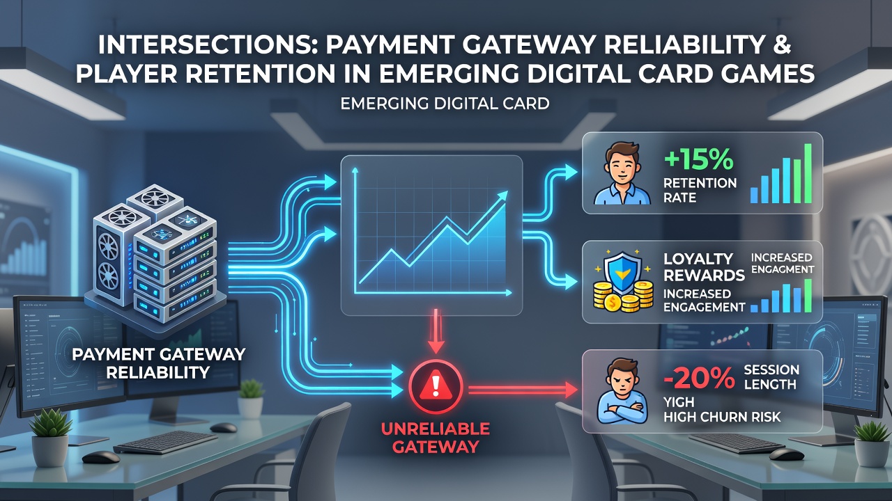Analytics dashboard showing retention curves linked to payment success rates on digital card platforms