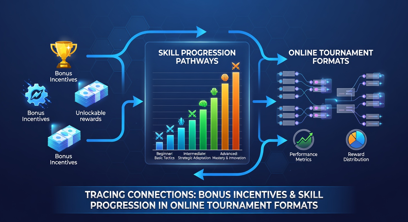 Online tournament players reviewing bonus structures on digital interfaces during multi-table events