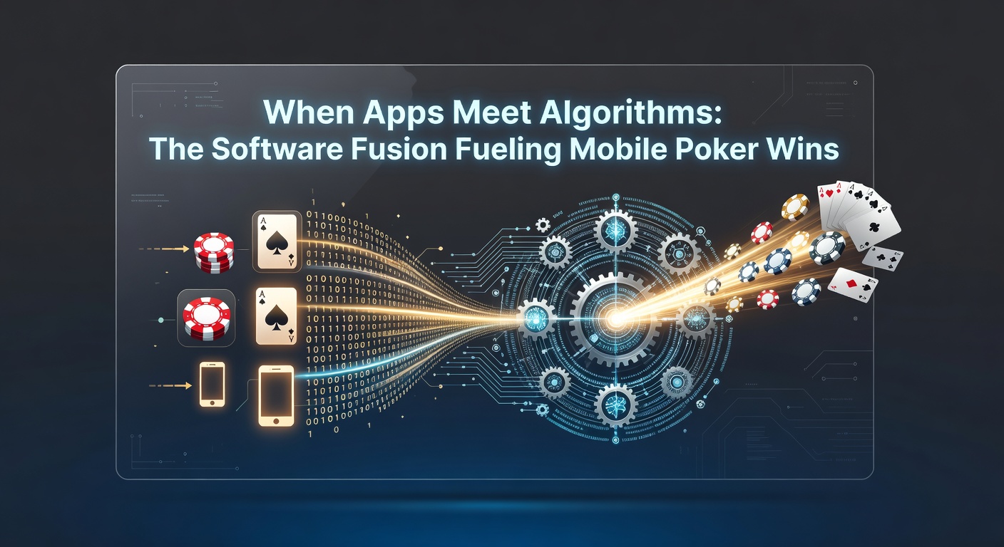 Smartphone screen displaying a mobile poker app interface with algorithmic overlays highlighting pot odds and opponent stats in real-time during a Texas Hold'em hand